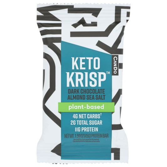 CANDO: Dark Chocolate Almond Sea Salt Keto Krisp 1.59 oz (Pack of 5) - Grocery > Nutritional Bars - CANDO