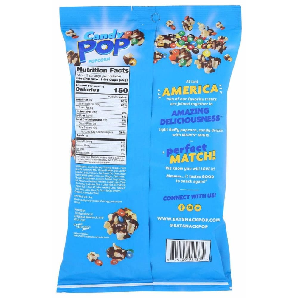 CANDY POP POPCORN Grocery > Snacks > Popcorn CANDY POP POPCORN M&Ms Minis Candy Pop Popcorn, 5.25 oz