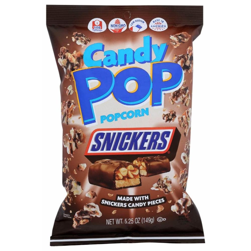 CANDY POP POPCORN Grocery > Snacks > Popcorn CANDY POP POPCORN Snickers Candy Pop Popcorn , 5.25 oz