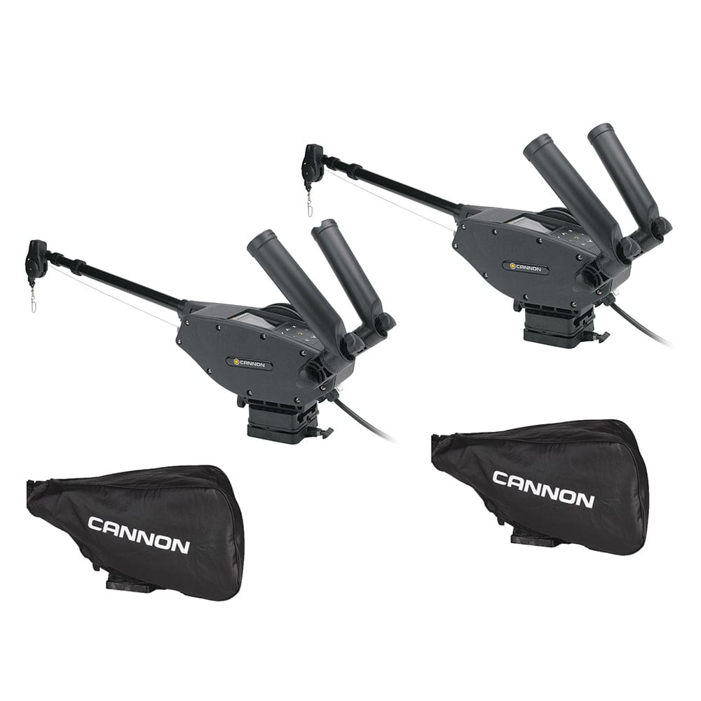 Cannon Optimum™ 10 BT Electric Downrigger 2-Pack w/ Black Covers - Hunting & Fishing | Downriggers - Cannon