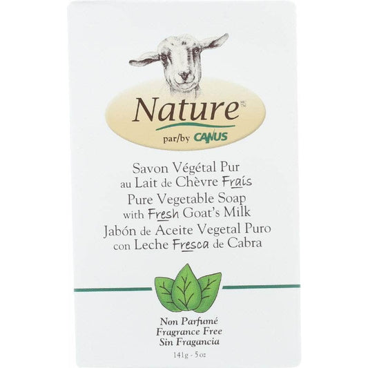 NATURE Canus Goat'S Milk Soap Fragrance Free For Sensitive Skin, 5 Oz
