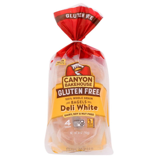 CANYON BAKEHOUSE: Bagel White Deli 14 oz (Pack of 4) - Bread - CANYON BAKEHOUSE
