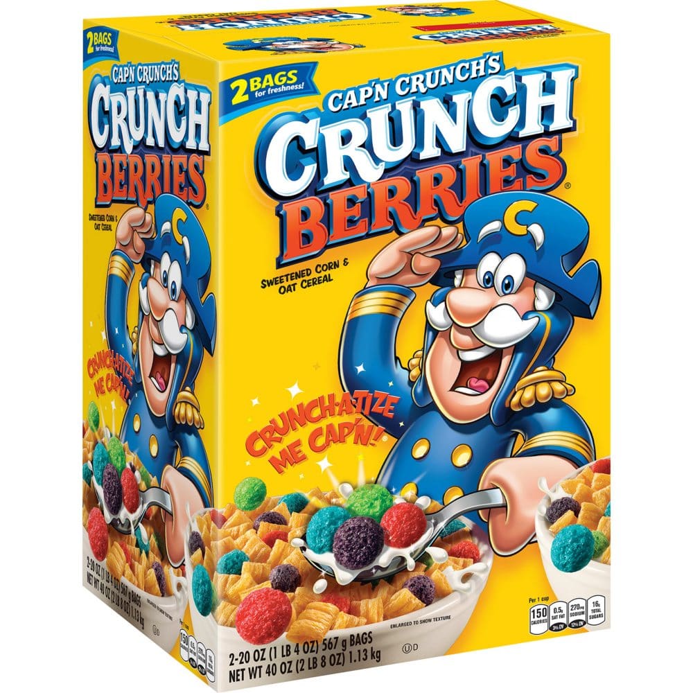 Cap’n Crunch’s Crunch Berries Cereal (2 pk.) - Cereal & Breakfast Foods - Cap’n Crunch’s