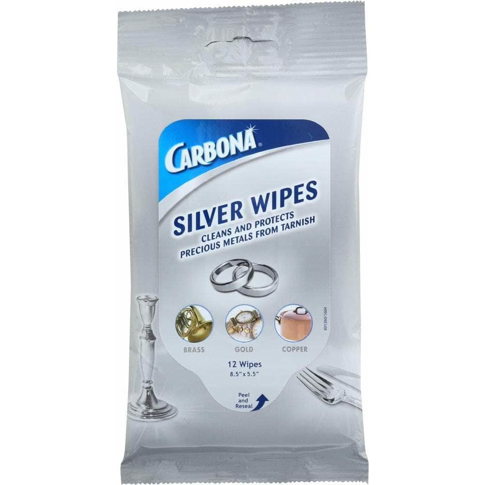 Carbona Carbona Silver Wipes Flat Pack, 12 ea