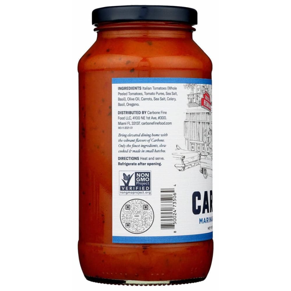 CARBONE Grocery > Pantry > Pasta and Sauces CARBONE: Sauce Delicato Marinara, 24 oz