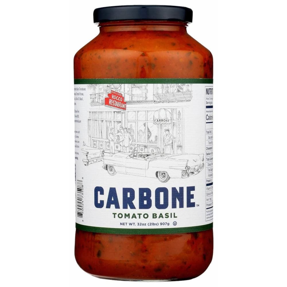 CARBONE Grocery > Pantry > Pasta and Sauces CARBONE: Sauce Tomato Basil, 32 oz