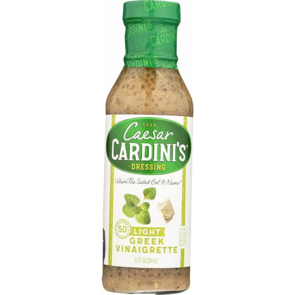 Caesar Cardinis Cardini's Light Greek Vinaigrette Dressing, 12 oz