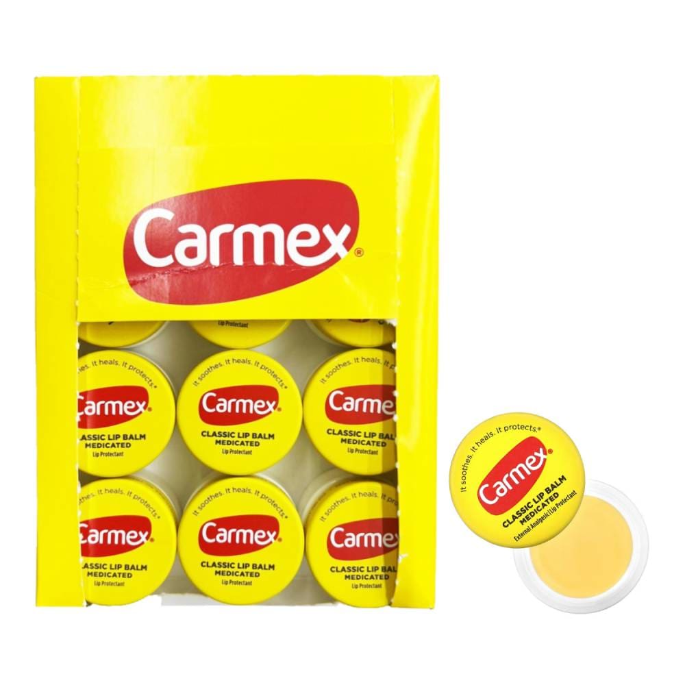 Carmex Classic Lip Balm Medicated 0.25 Oz ea - 12 Pack - Carmex