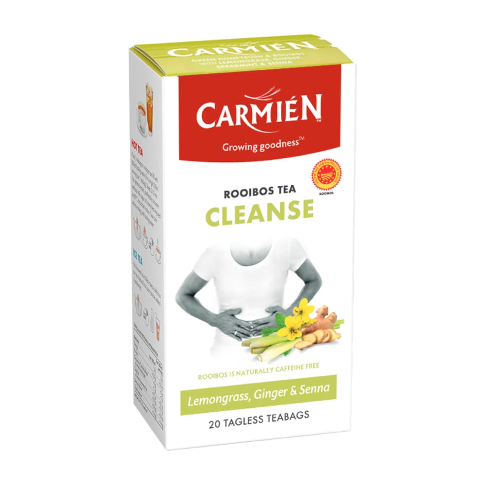 CARMIEN: Tea Cleanse Rooibos W Lmngrass 20 BG (Pack of 5) - Grocery > Beverages > Coffee Tea & Hot Cocoa - CARMIEN