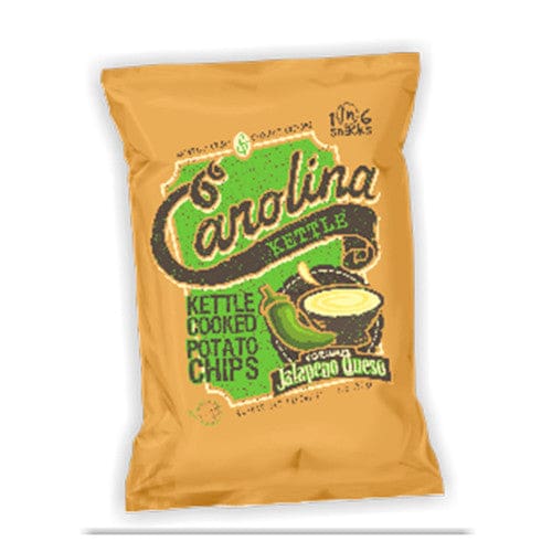 Carolina Kettle Jalapeno Queso Kettle Cooked Potato Chips 5oz (Case of 14) - Snacks/Bulk Snacks - Carolina Kettle