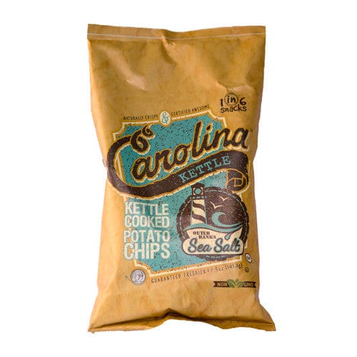 Carolina Kettle Sea Salt Kettle Cooked Potato Chips 5oz (Case of 14) - Snacks/Bulk Snacks - Carolina Kettle