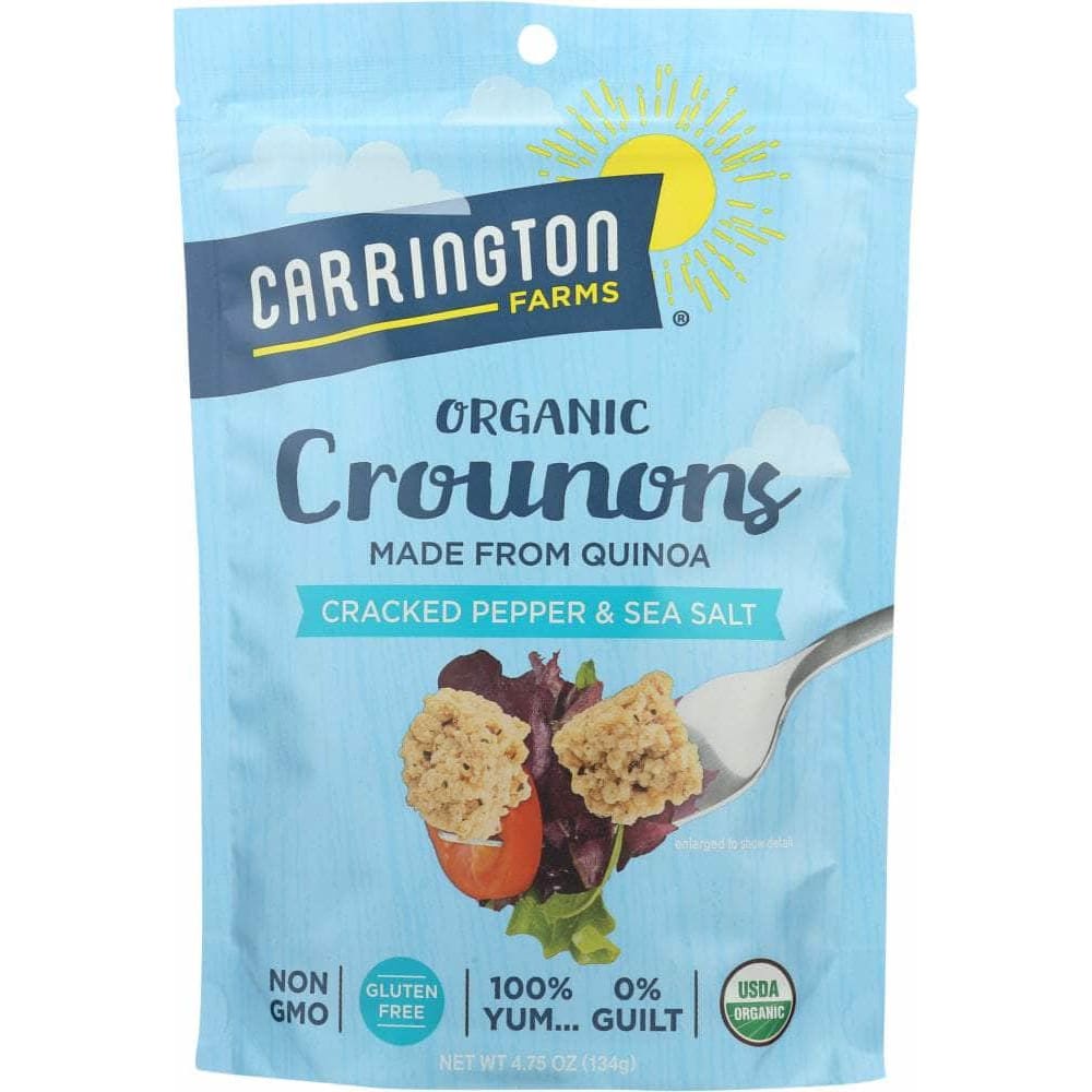 Carrington Farms Carrington Farms Crounons Cracked Pepper Sea Salt, 4.75 oz
