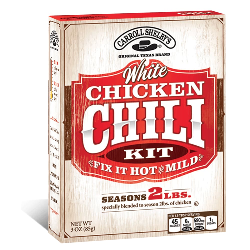CARROLL SHELBY CARROLL SHELBY White Chicken Chili Kit, 3 oz