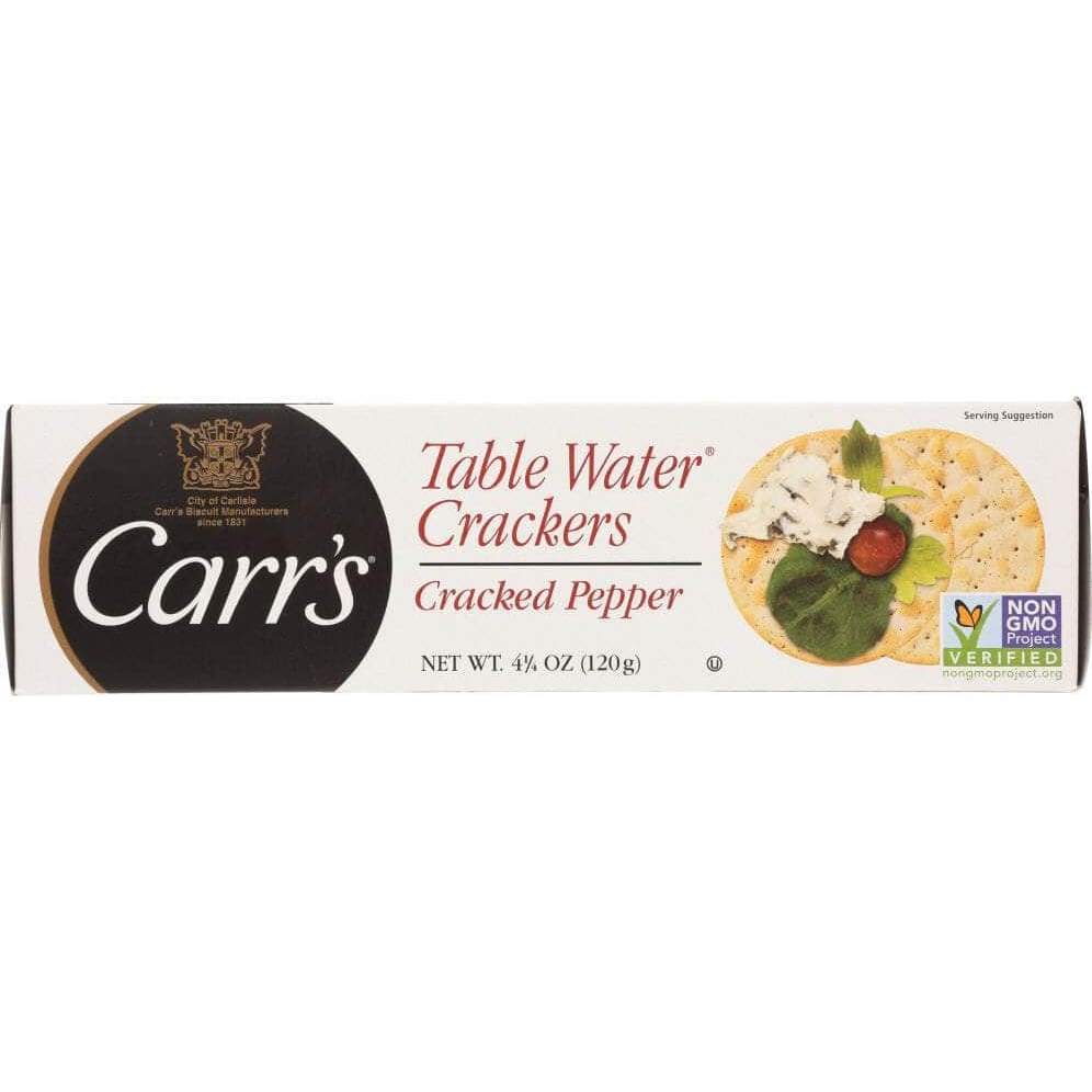 Carrs Carrs Table Water Crackers Cracked Pepper, 4.25 oz