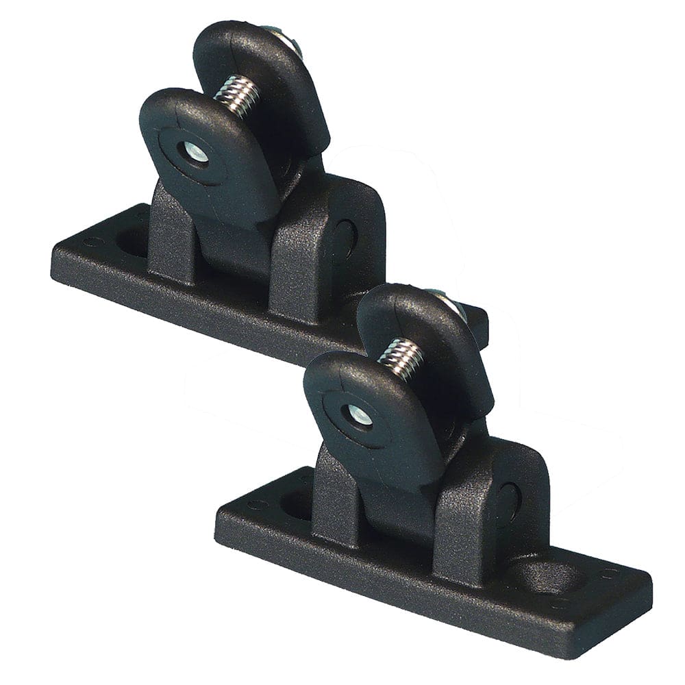 Carver Deck Hinge Nylon Pair - Black (Pack of 4) - Boat Outfitting | Deck / Galley - Carver by Covercraft