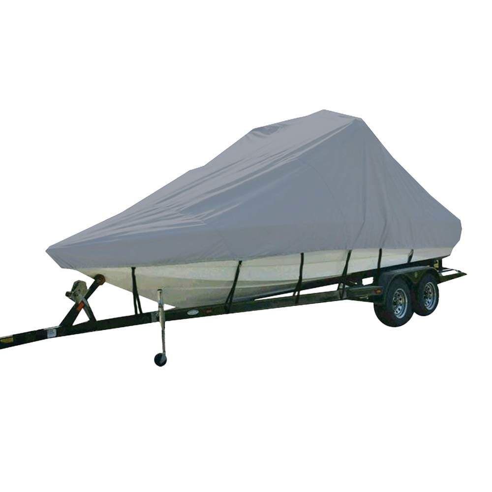 Carver Sun-DURA® Specialty Boat Cover f/ 20.5’ Sterndrive V-Hull Runabout/ Modified Boats - Grey - Winterizing | Winter Covers,Boat