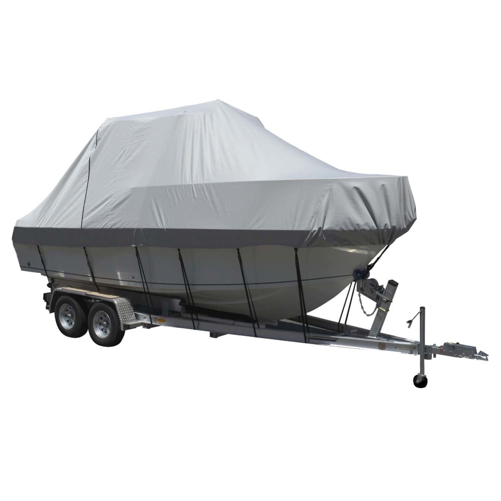 Carver Sun-DURA® Specialty Boat Cover f/ 22.5’ Walk Around Cuddy & Center Console Boats - Grey - Winterizing | Winter Covers,Boat Outfitting