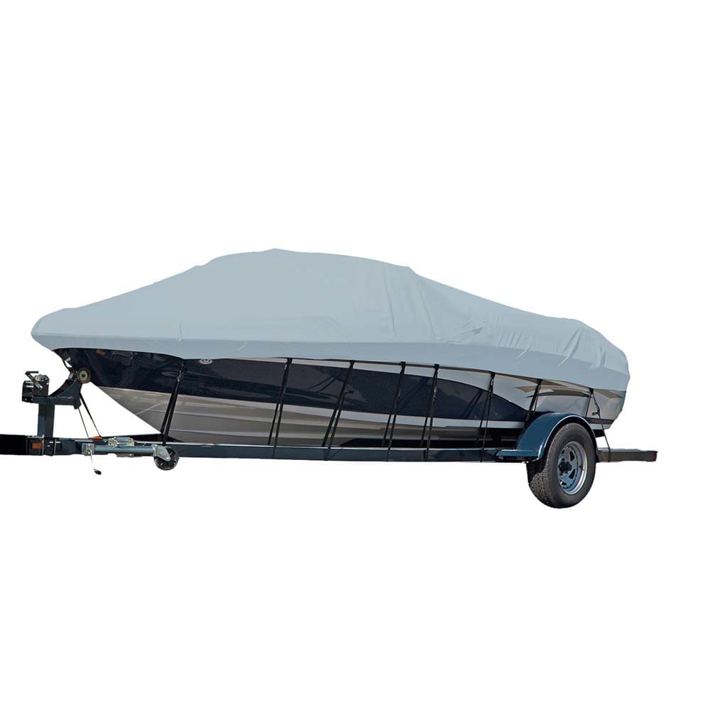 Carver Sun-DURA® Styled-to-Fit Boat Cover f/ 18.5’ Sterndrive V-Hull Runabout Boats (Including Eurostyle) w/ Windshield & Hand/ Bow Rails -