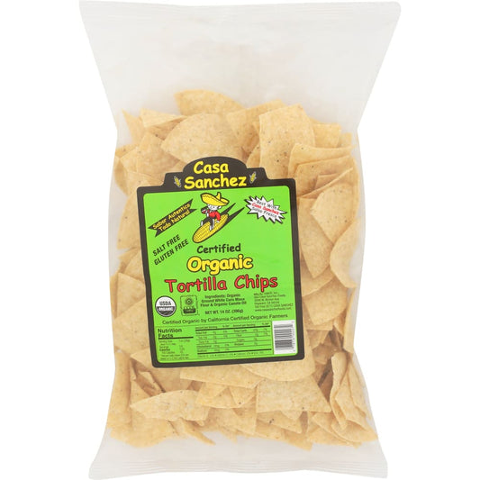 CASA SANCHEZ: Certified Organic Tortilla Chips 14 oz (Pack of 5) - Grocery > Snacks > Chips > Tortilla & Corn Chips - CASA SANCHEZ