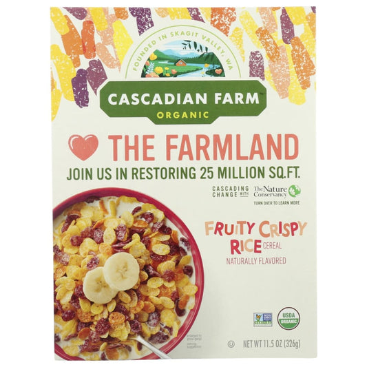CASCADIAN FARM: Fruity Crispy Rice Cereal 11.5 oz (Pack of 4) - Breakfast > Breakfast Foods - CASCADIAN FARM
