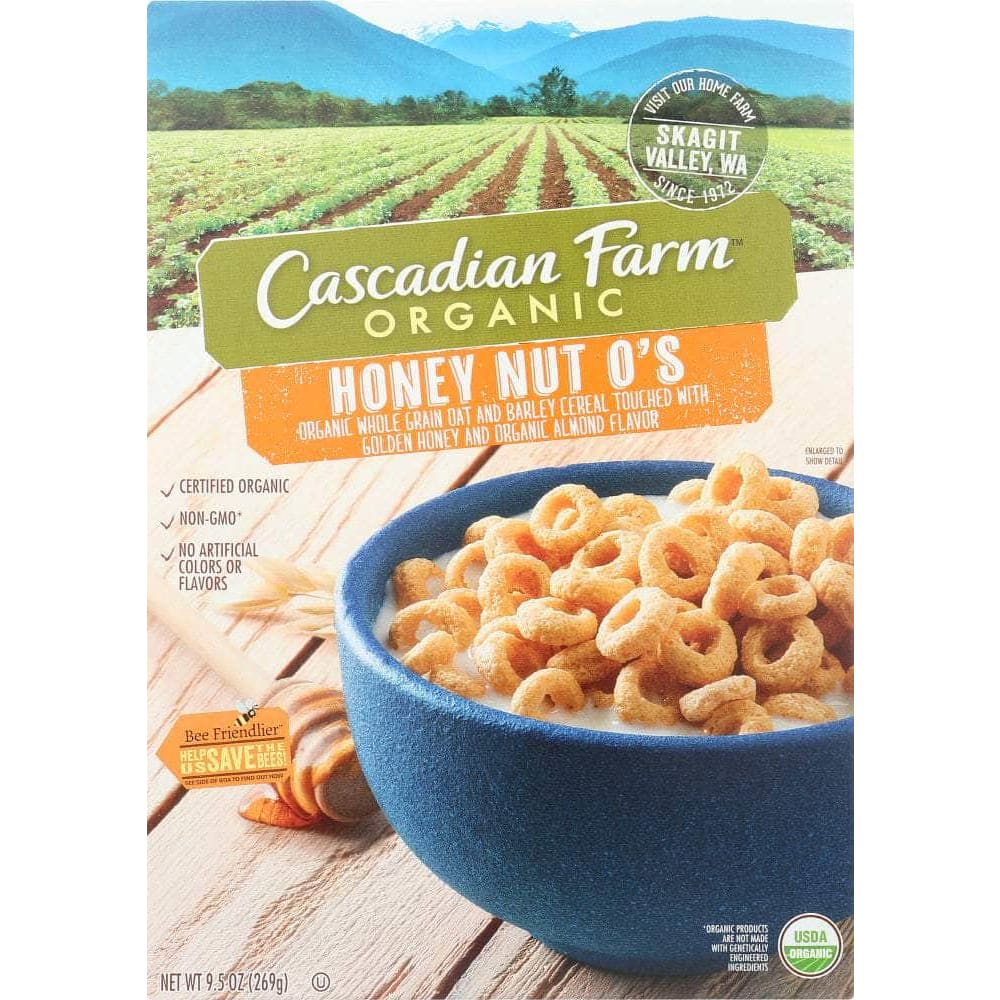 Cascadian Farm Cascadian Farm Honey Nut O's Cereal, 9.5 oz