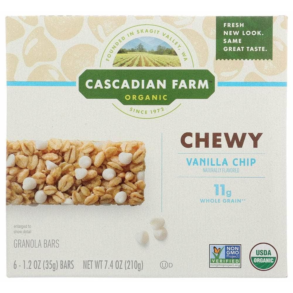CASCADIAN FARM Cascadian Farm Organic Chewy Vanilla Chip Granola Bar, 7.4 Oz