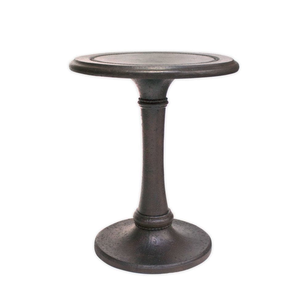 Cast Stone Side Table - Patio Accent Tables - Cast