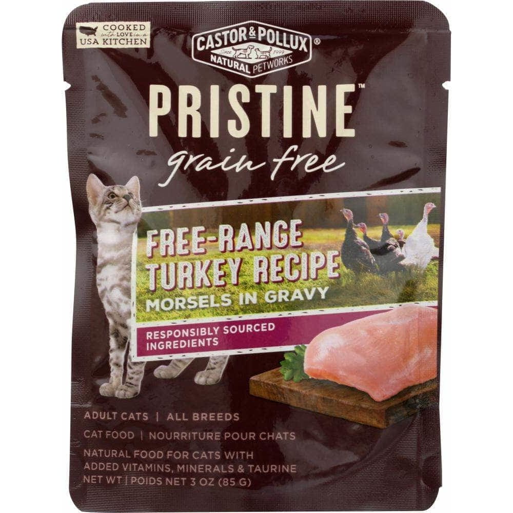 Castor & Pollux Castor & Pollux Cat Food Can Pristine Grain Free Turkey Morsel, 3 oz