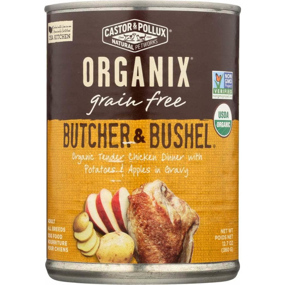 CASTOR & POLLUX Castor & Pollux Dog Food Can Organic Butcher And Bushel Chicken Potatoes