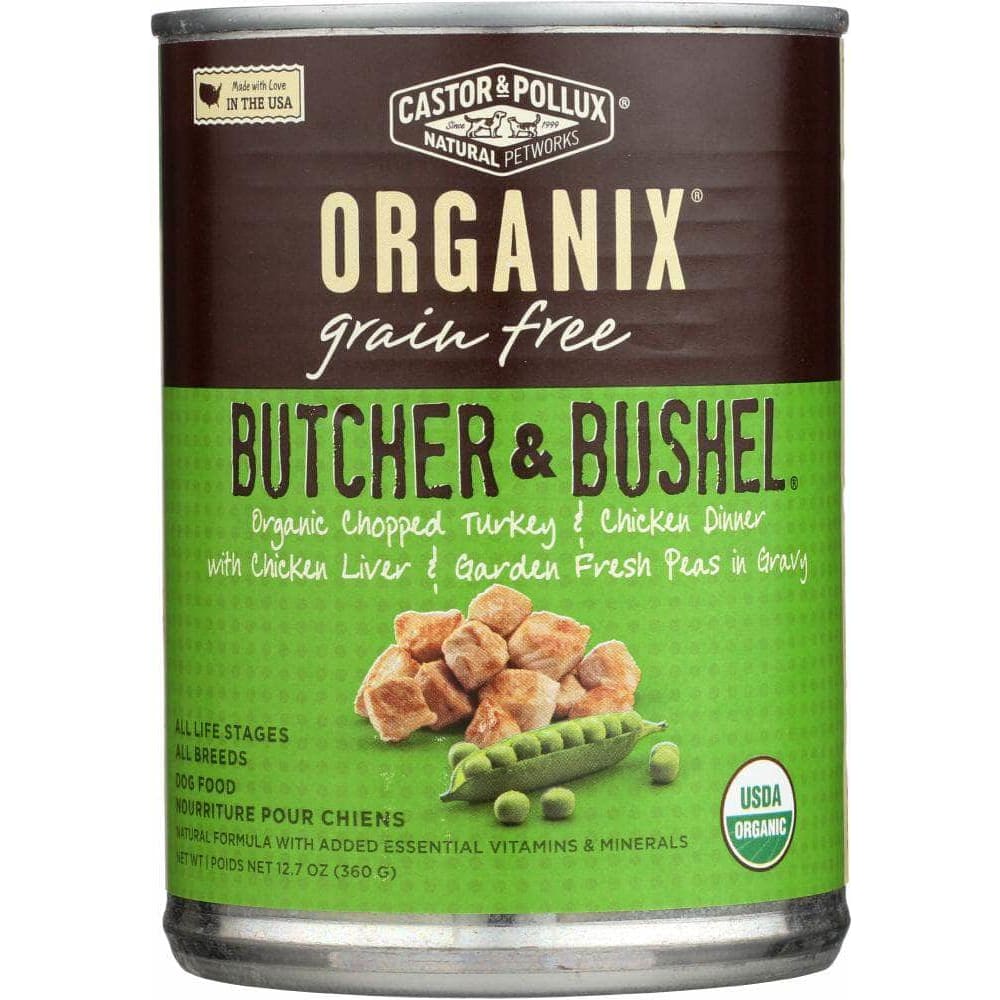 Castor & Pollux Castor & Pollux Dog Food Can Organic Butcher & Bushel Turkey Chicken, 12.7 oz