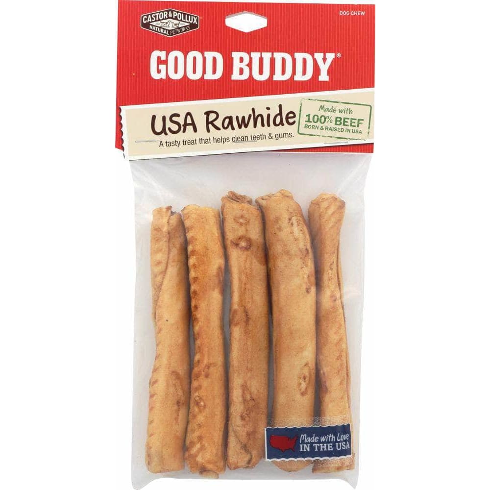 Castor & Pollux Castor & Pollux Good Buddy Rawhide Sticks Dog Chew 5 Inches, 5 pc