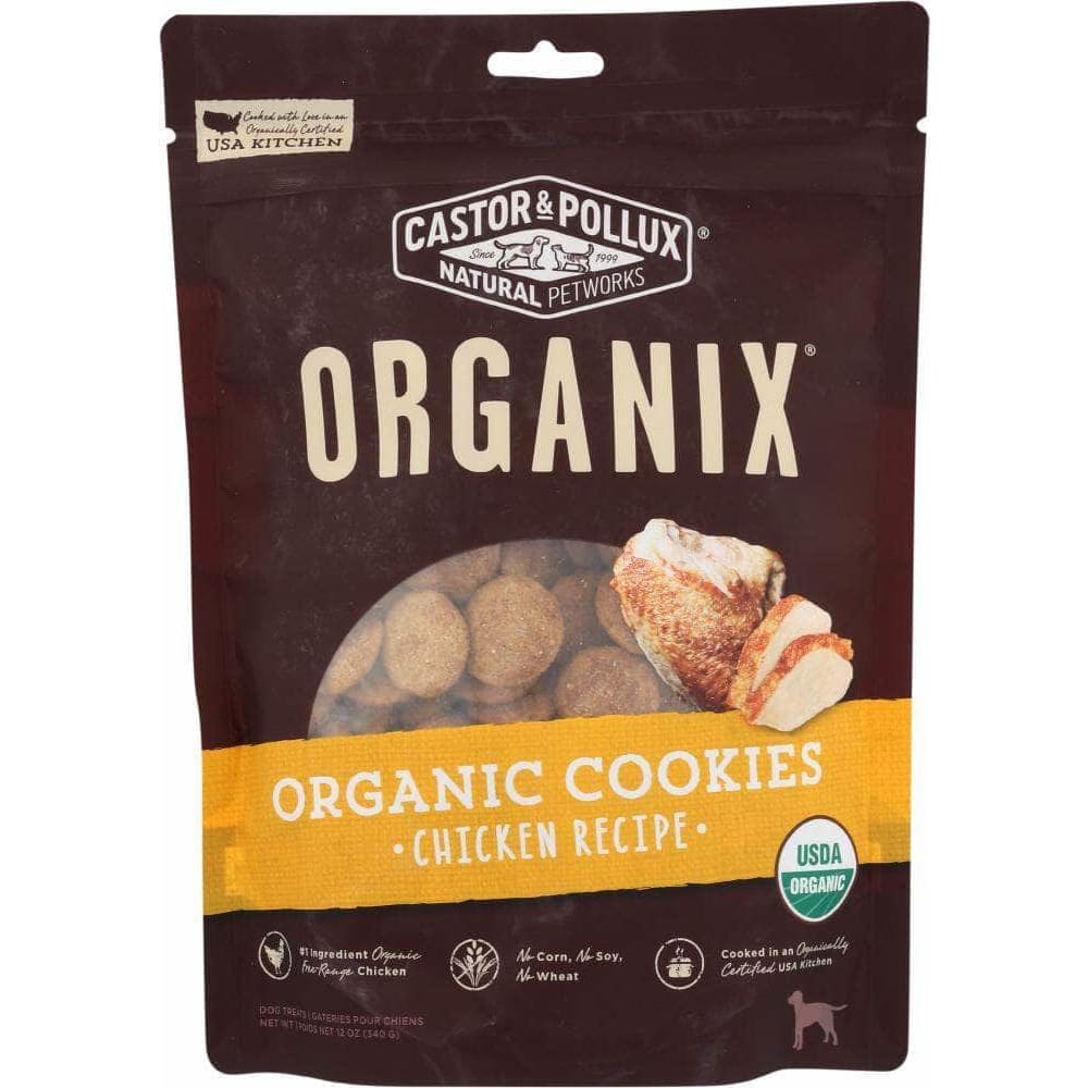 Castor & Pollux Castor & Pollux Organic Dog Cookies Chicken Flavor, 12 oz