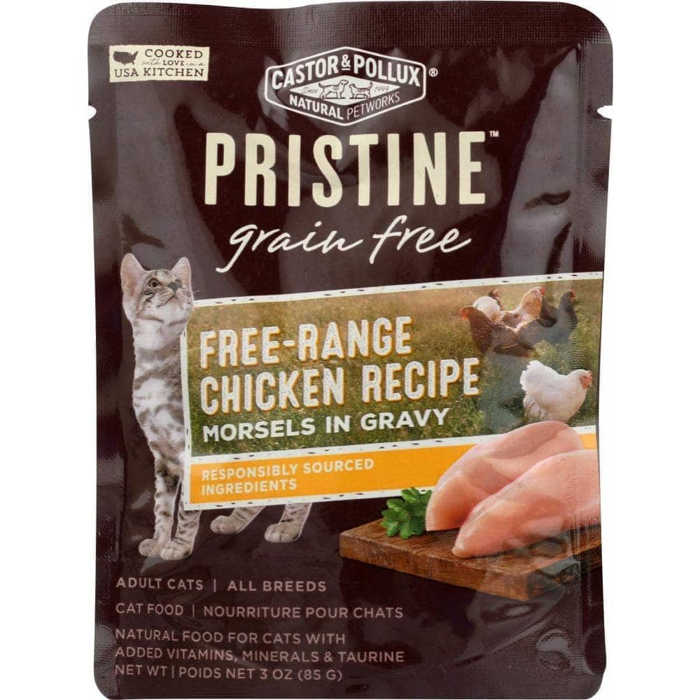 Castor & Pollux Castor & Pollux Pristine Grain Free Free-Range Chicken Recipe Morsels In Gravy 3 Oz