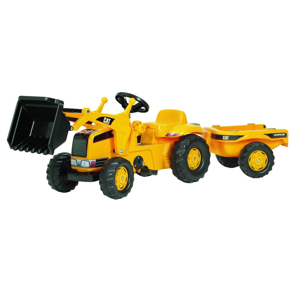 CAT Kid Tractor with Loader and Trailer - Home/Toys/Vehicles Trains & RC Toys/Cars & Trucks/ - Unbranded
