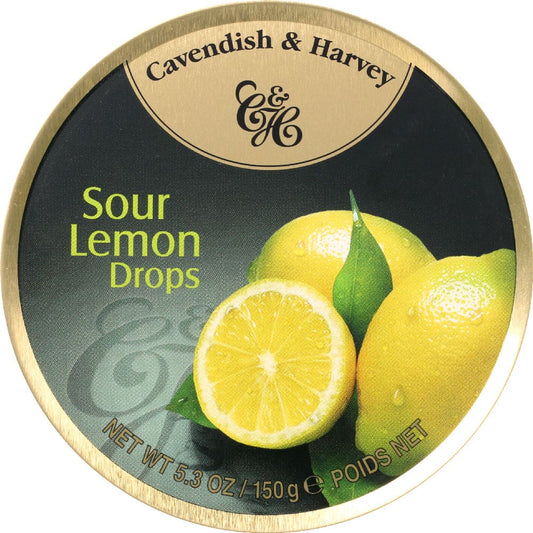 CAVENDISH & HARVEY: Candy Tin Lemon 5.3 oz (Pack of 5) - Chocolate Desserts and Sweets > Candy - CAVENDISH & HARVEY