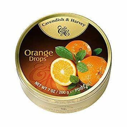 Cavendish & Harvey Cavendish & Harvey Candy Tin Orange, 5.3 oz