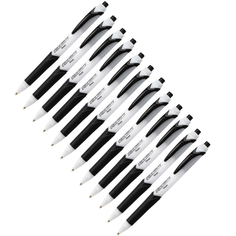 Glidewrite Ballpoint Pen Blk 1Dz 1.0Mm Medium with Techniflo (Pack of 2)