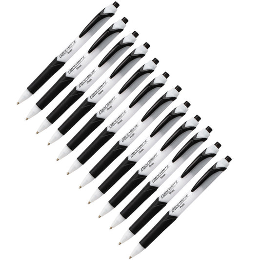 Glidewrite Ballpoint Pen Blk 1Dz 1.0Mm Medium with Techniflo (Pack of 2)
