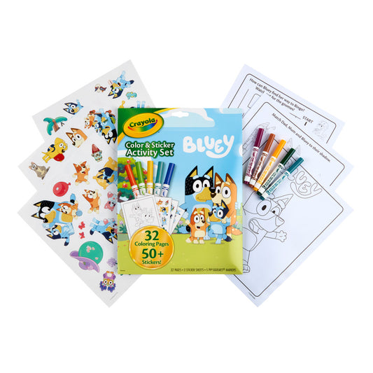 Bluey Crayola Color & Sticker Activity Set (Pack of 6)
