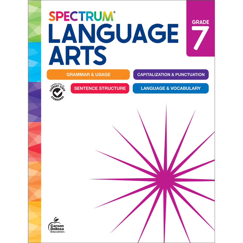 Spectrum Gr7 Language Arts Workbook (Pack of 3)