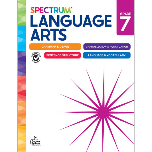 Spectrum Gr7 Language Arts Workbook (Pack of 3)