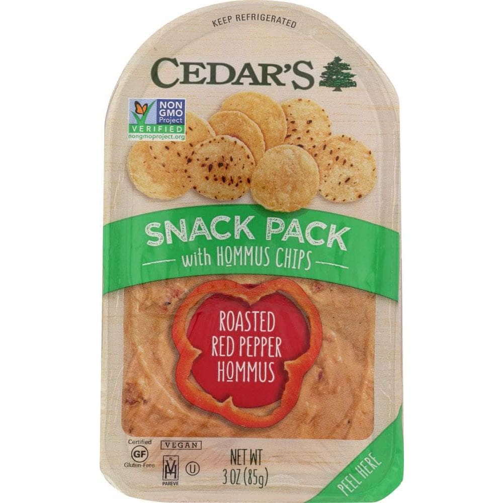 Cedars Cedars Roasted Red Pepper With Hummus Chips 3 Oz