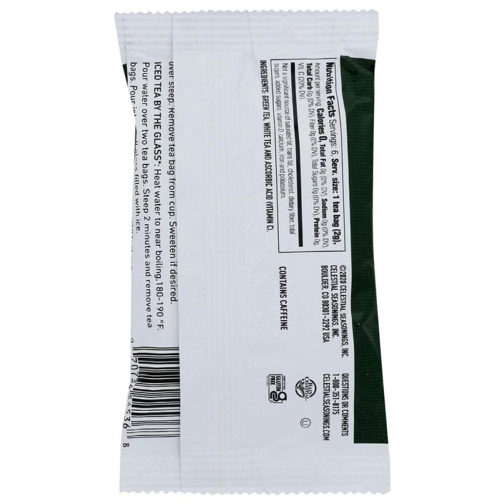 CELESTIAL SEASONINGS Celestial Seasonings Authentic Green Tea, 6 Ct