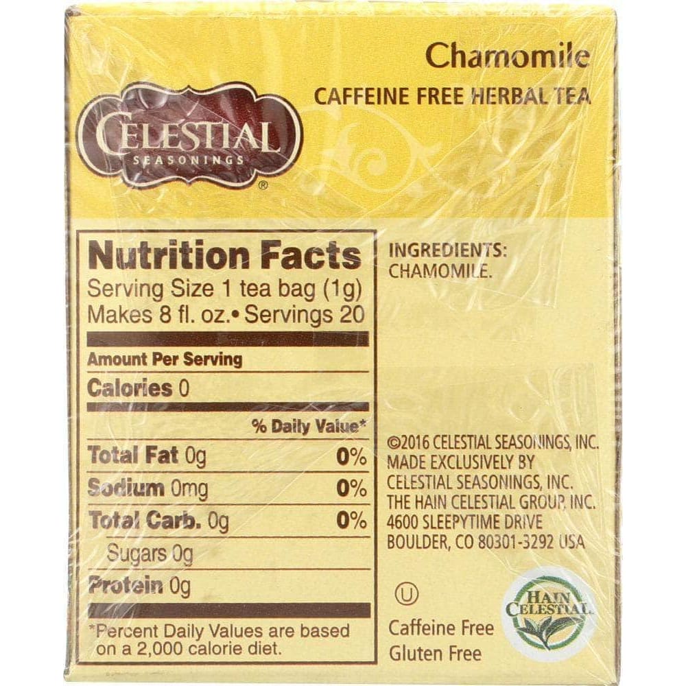 Celestial Seasonings Celestial Seasonings Chamomile Herbal Tea Caffeine Free 20 Tea Bags, 0.9 oz