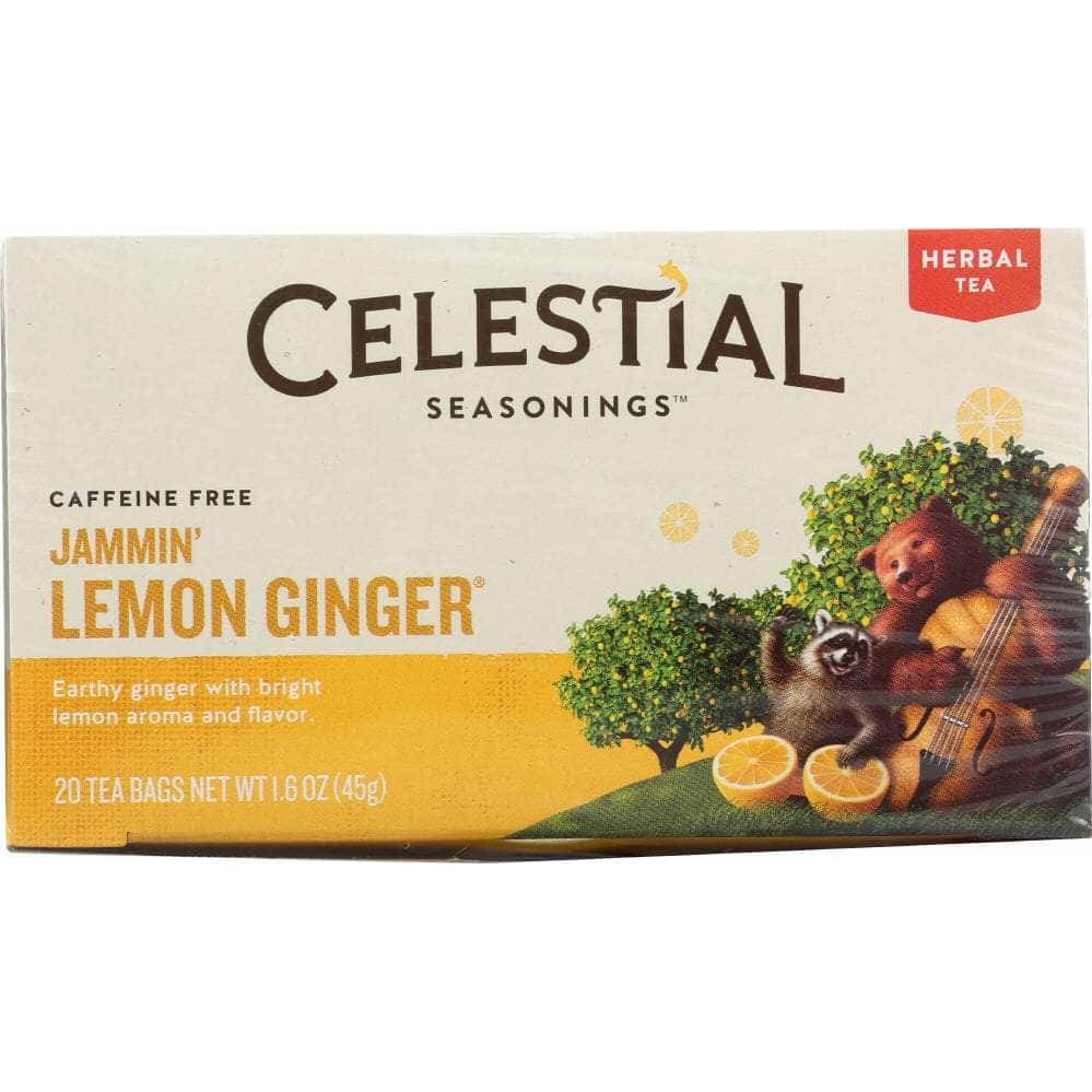 Celestial Seasonings Celestial Seasonings Jammin' Lemon Ginger Herbal Tea Caffeine Free 20 Tea Bags, 1.6 oz