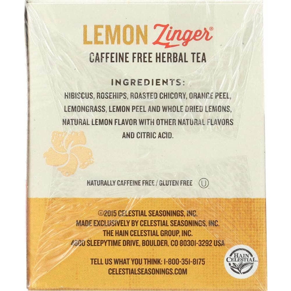 Celestial Seasonings Celestial Seasonings Lemon Zinger Herbal Tea Caffeine Free, 20 bg