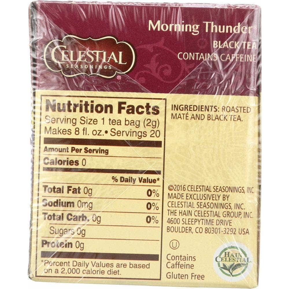 Celestial Seasonings Celestial Seasonings Morning Thunder Contains Caffeine 20 Tea Bags, 1.4 oz
