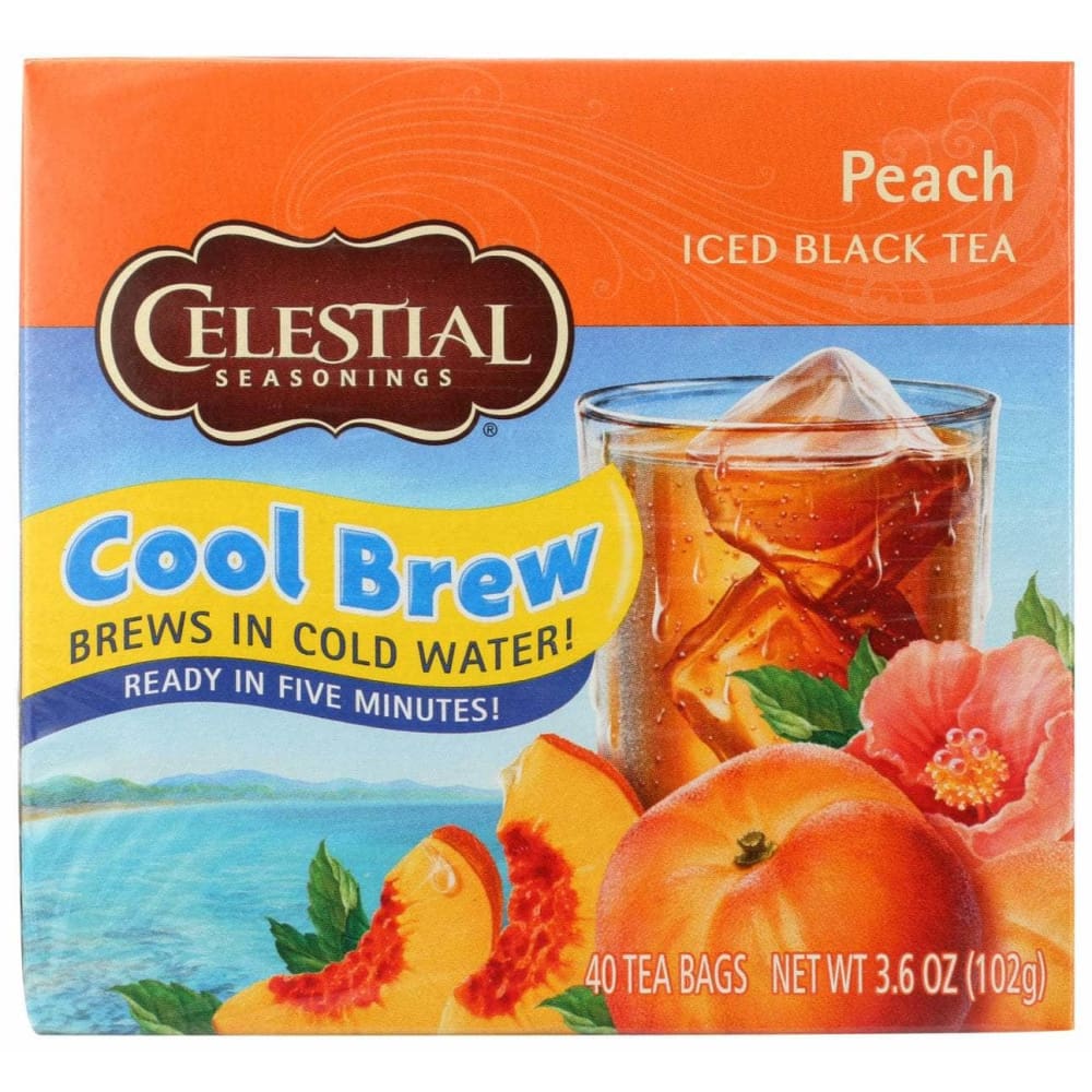 CELESTIAL SEASONINGS CELESTIAL SEASONINGS Tea Cool Brew Peach, 40 bg