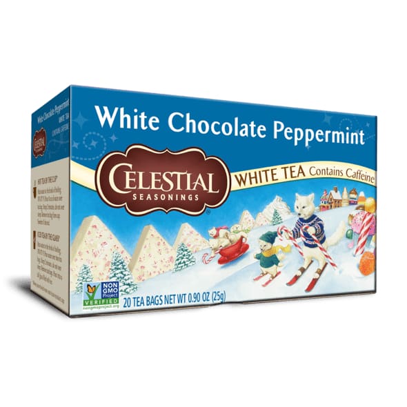 CELESTIAL SEASONINGS CELESTIAL SEASONINGS White Chocolate Peppermint, 20 bg