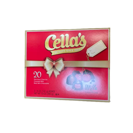 Cella’s Milk Chocolate Covered Cherries Christmas Gift Box 10 oz 20 Ct - Cella’s
